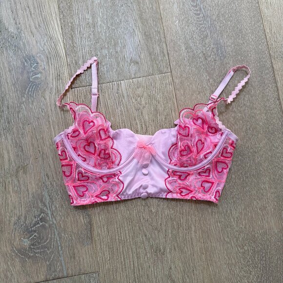 For Love & Lemons Retro Heart Bustier - Picture 3 of 4